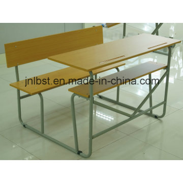 Hot Sale! Double School Desk and School Chair, School Furniture for Student /Study